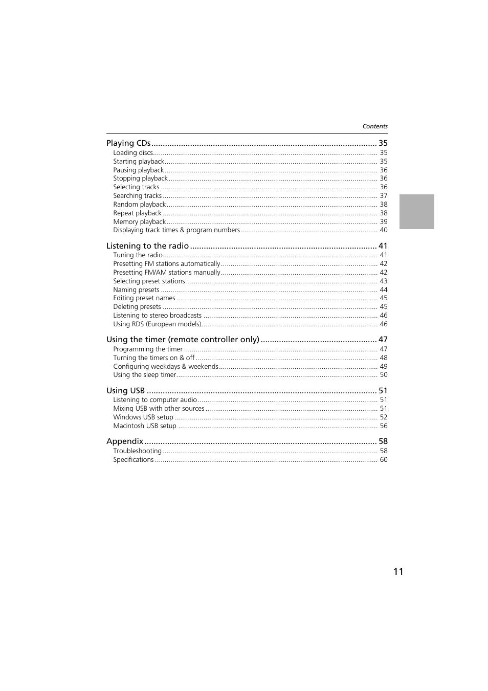 Onkyo CR-N1 User Manual | Page 11 / 64