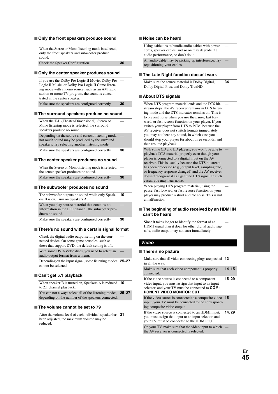 Onkyo TX SR308 User Manual | Page 45 / 52