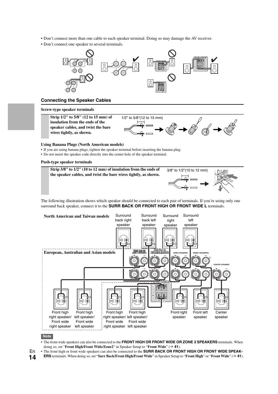 Onkyo TX SR608 User Manual | Page 14 / 76