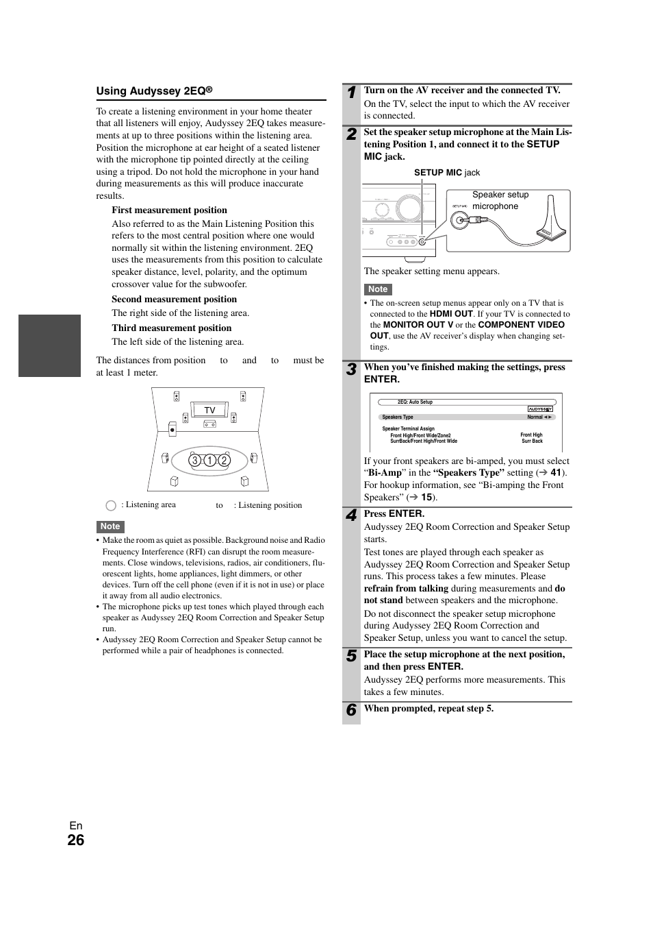 Cally, 26 ) or | Onkyo TX SR608 User Manual | Page 26 / 76