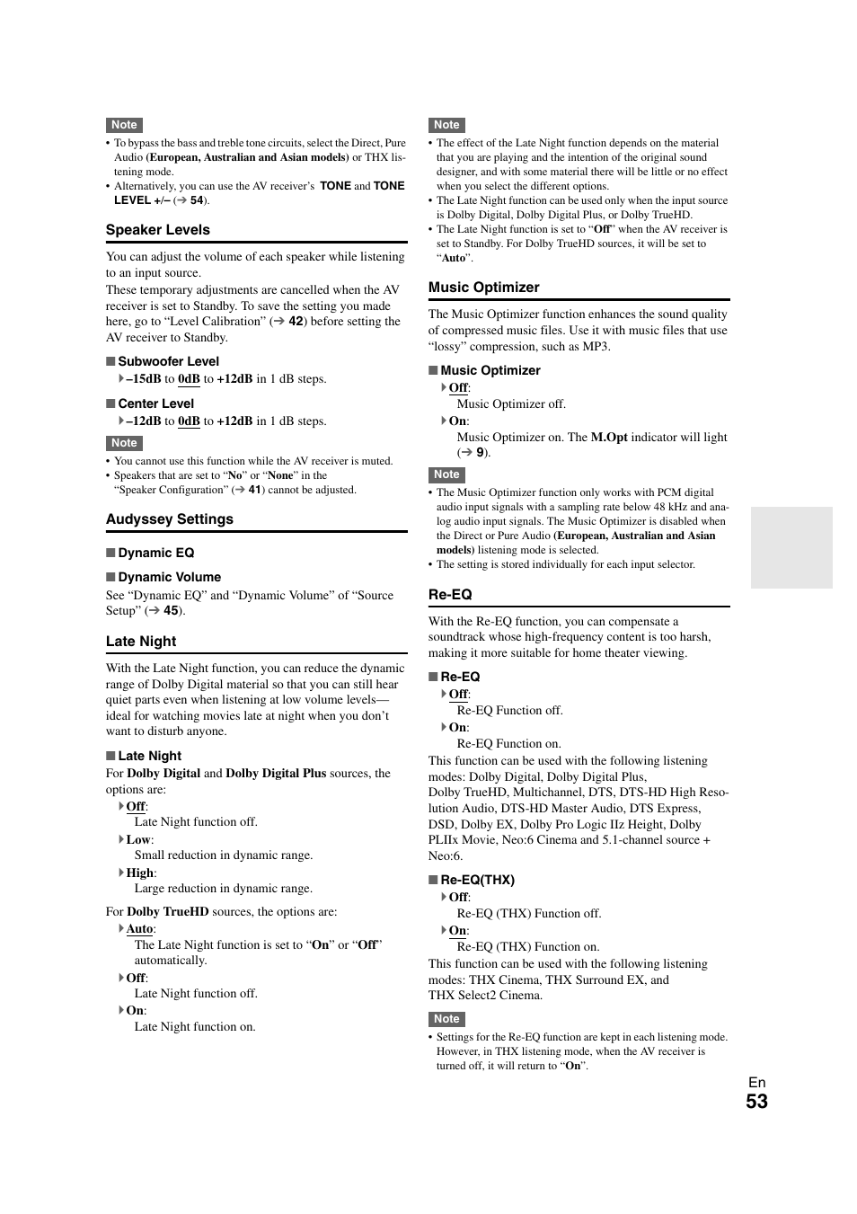 Onkyo TX SR608 User Manual | Page 53 / 76