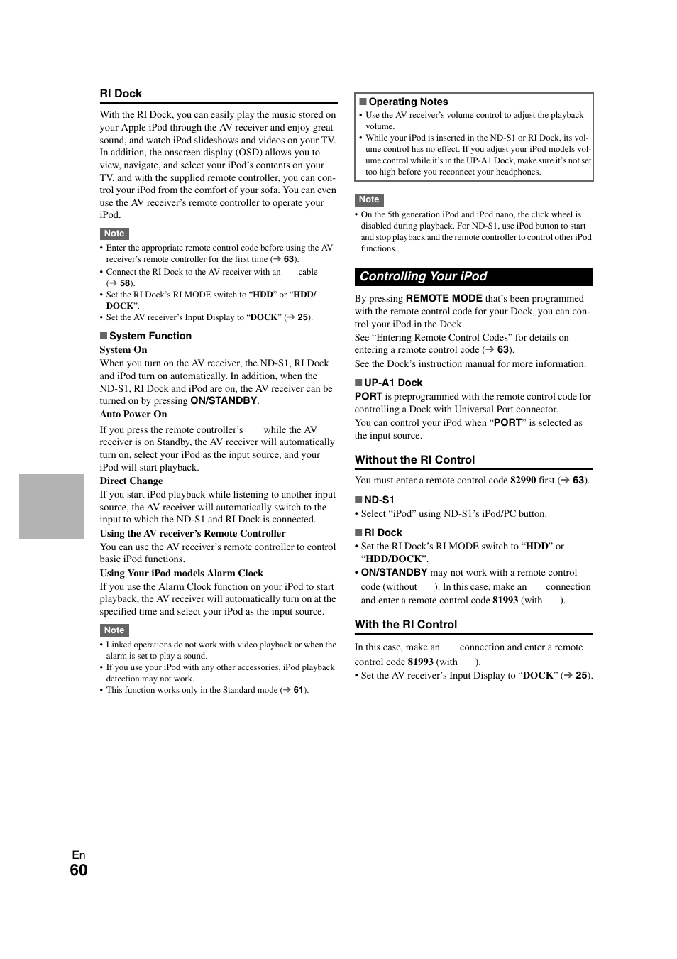 Controlling your ipod | Onkyo TX SR608 User Manual | Page 60 / 76