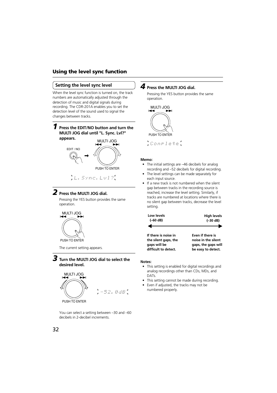 Onkyo CDR-201A User Manual | Page 32 / 52