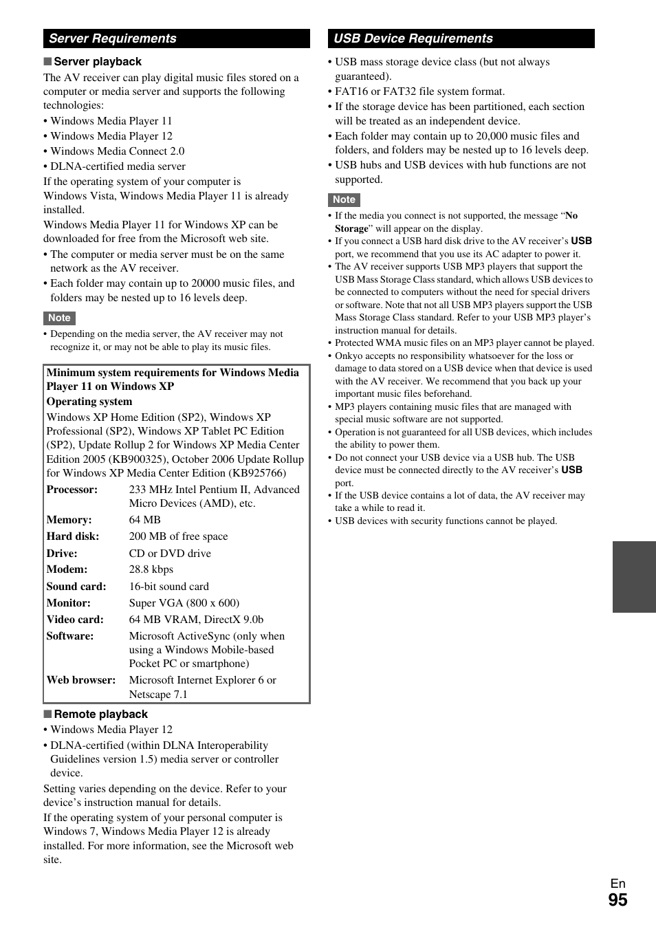 Onkyo AV RECEIVER TX-NR1009 User Manual | Page 95 / 100