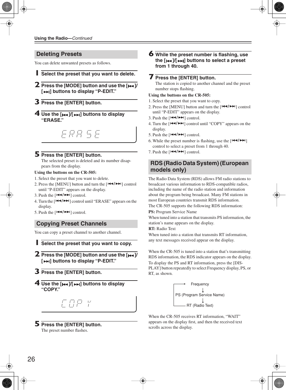 Onkyo CR-505 User Manual | Page 26 / 36