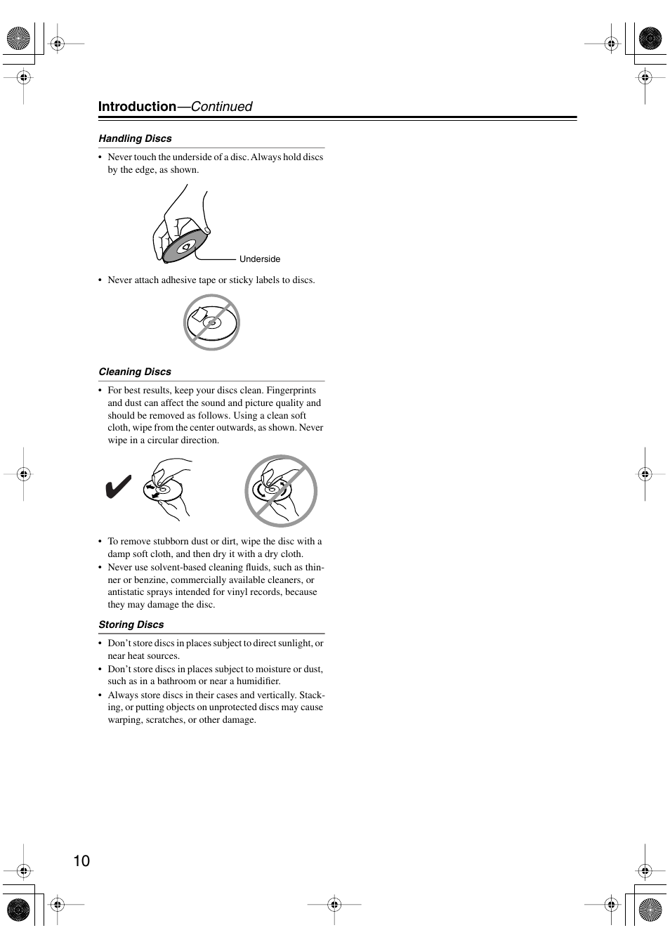 Onkyo DV-SP501 User Manual | Page 10 / 60