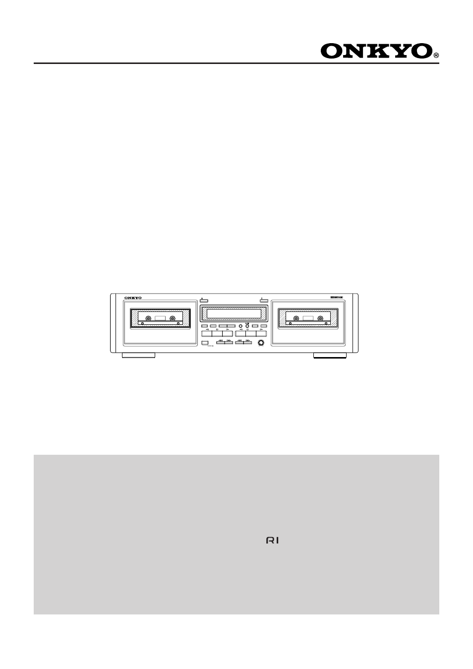 Onkyo TA-RW244/144 User Manual | 16 pages