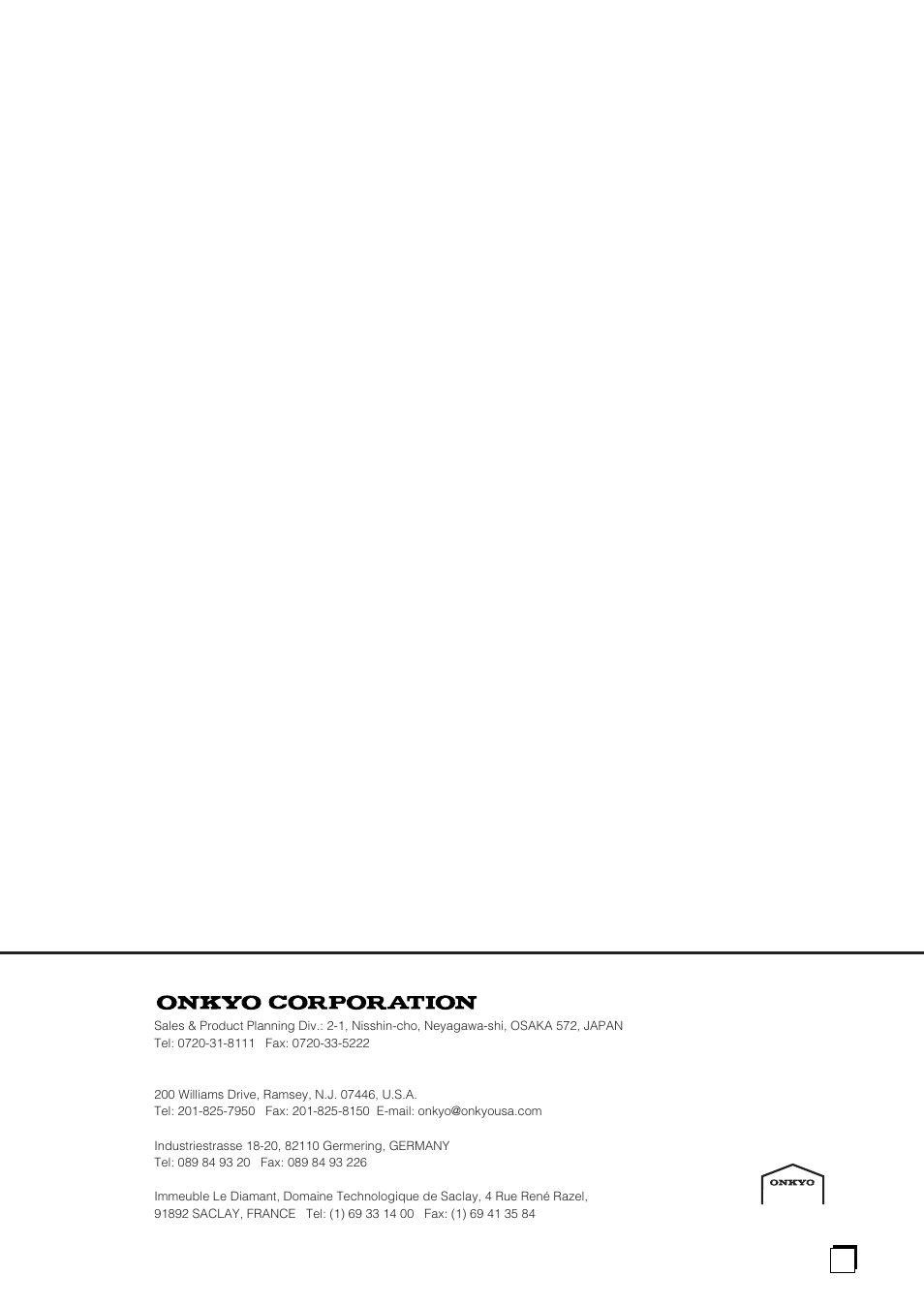 Onkyo TA-RW244/144 User Manual | Page 16 / 16