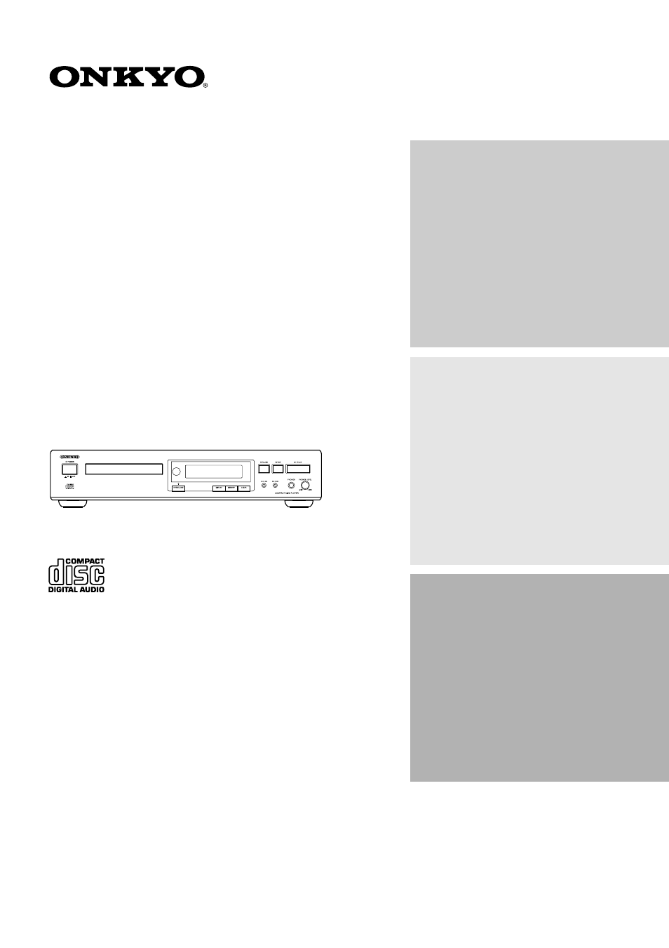 Onkyo DX-7222 User Manual | 16 pages
