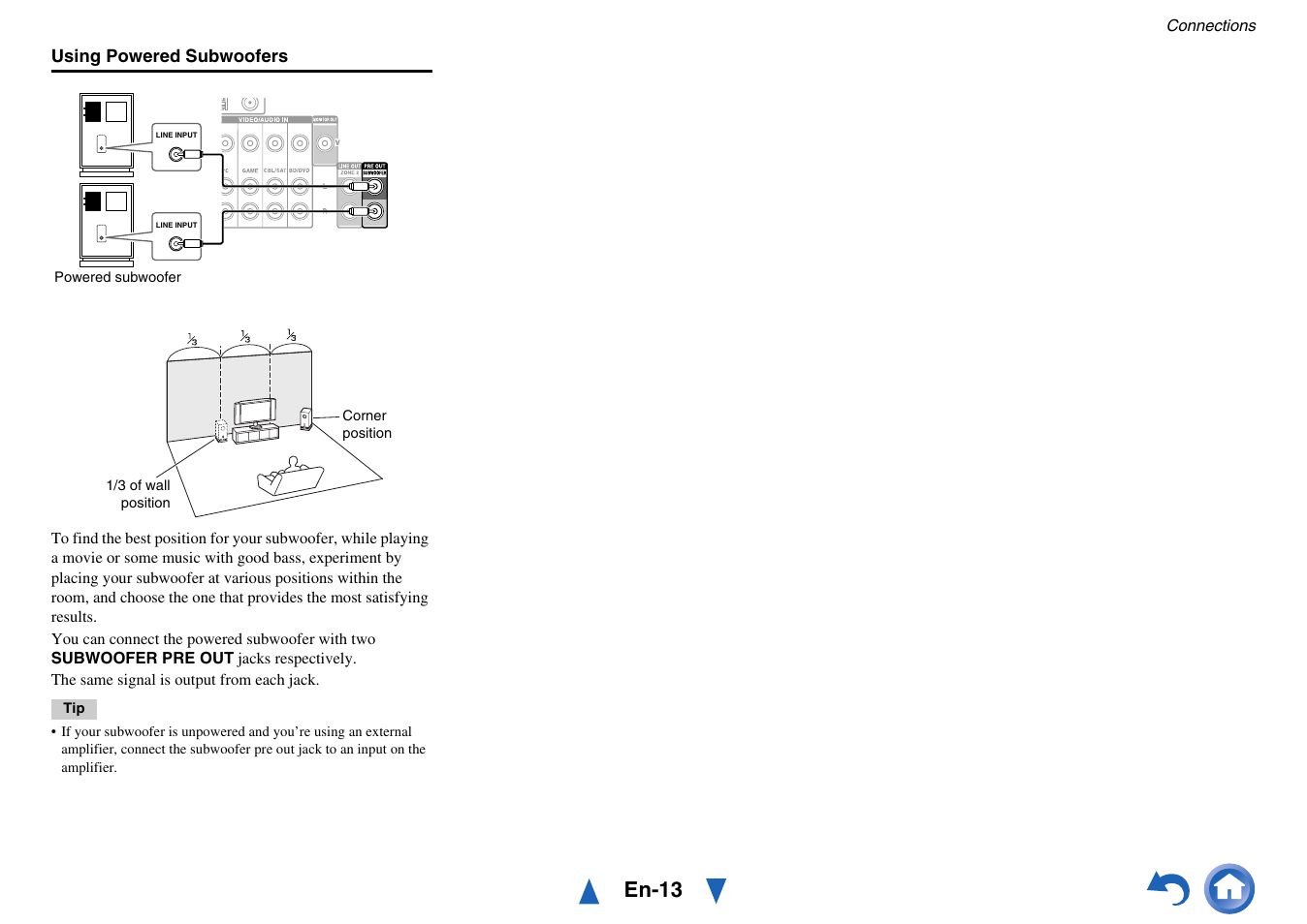 En-13, Line input | Onkyo AV Receiver HT-R791 User Manual | Page 13 / 148