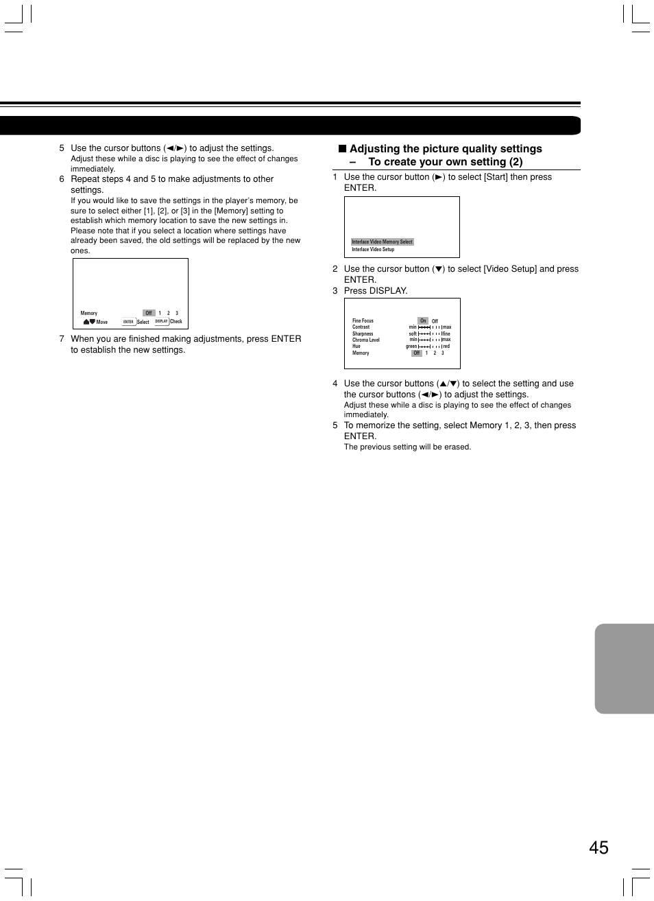 Onkyo DV-SP500 User Manual | Page 45 / 60