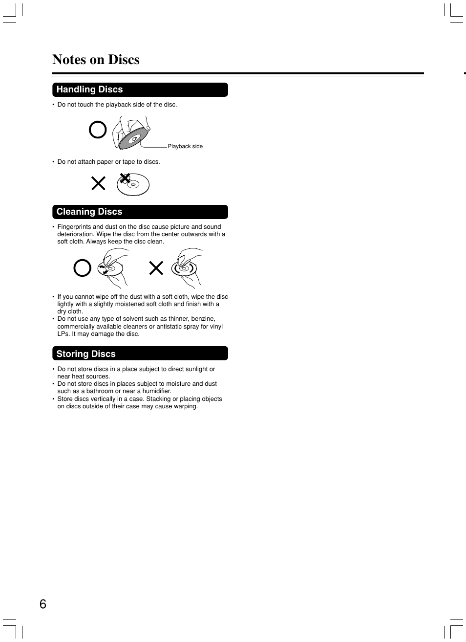 Onkyo DV-SP500 User Manual | Page 6 / 60