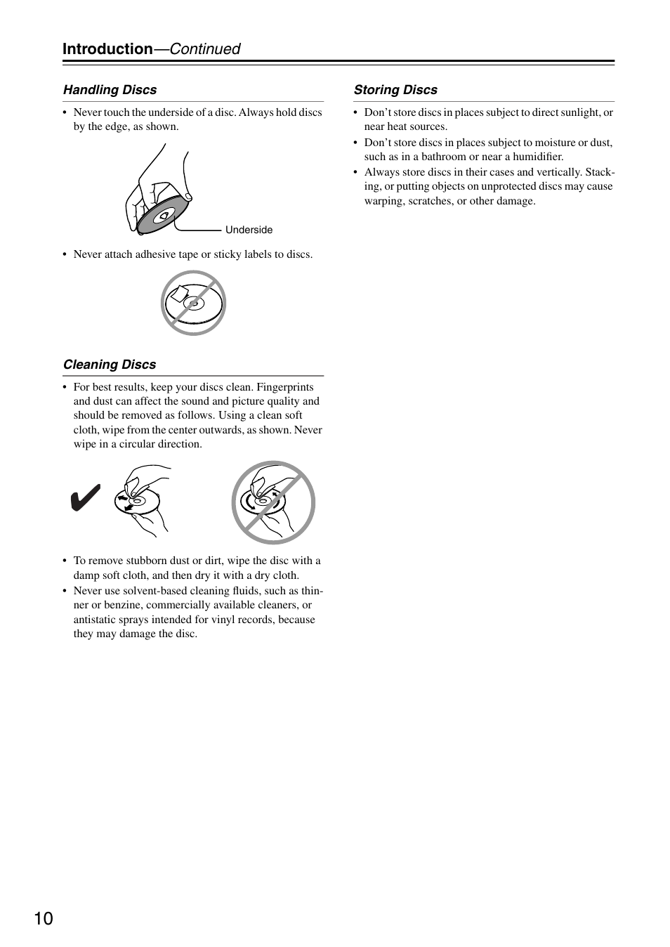 Onkyo DV-SP303E User Manual | Page 10 / 56