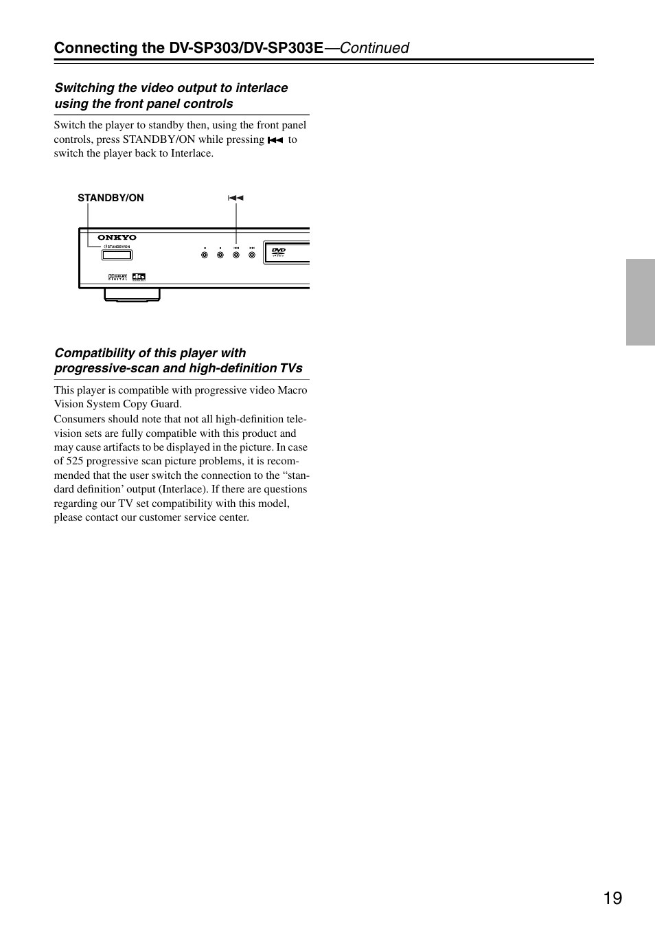 Onkyo DV-SP303E User Manual | Page 19 / 56