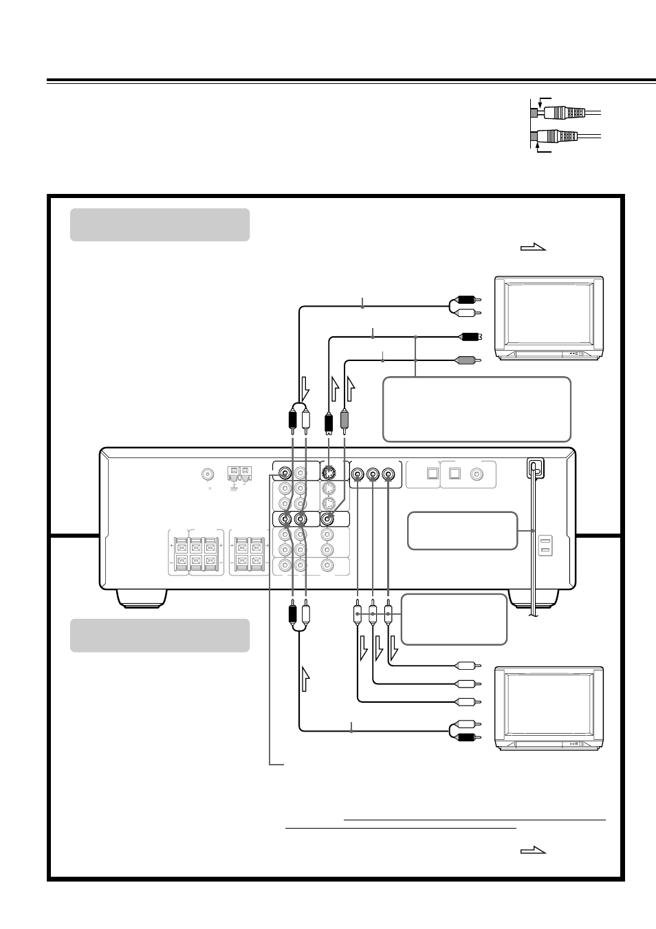 Connecting to a tv, Connecting to a tv with color difference inputs, Before connecting | Tv / monitor, Connecting to a tv without color difference inputs, Caution | Onkyo DR-90 User Manual | Page 10 / 68
