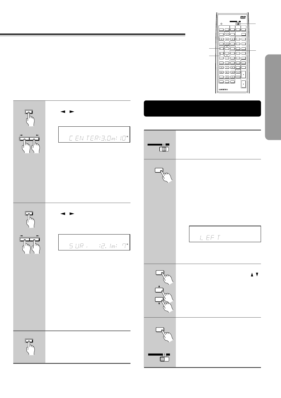 Getting star ted, Press enter, The normal display appears | If headphones are connected, remove the headphones | Onkyo DR-90 User Manual | Page 19 / 68