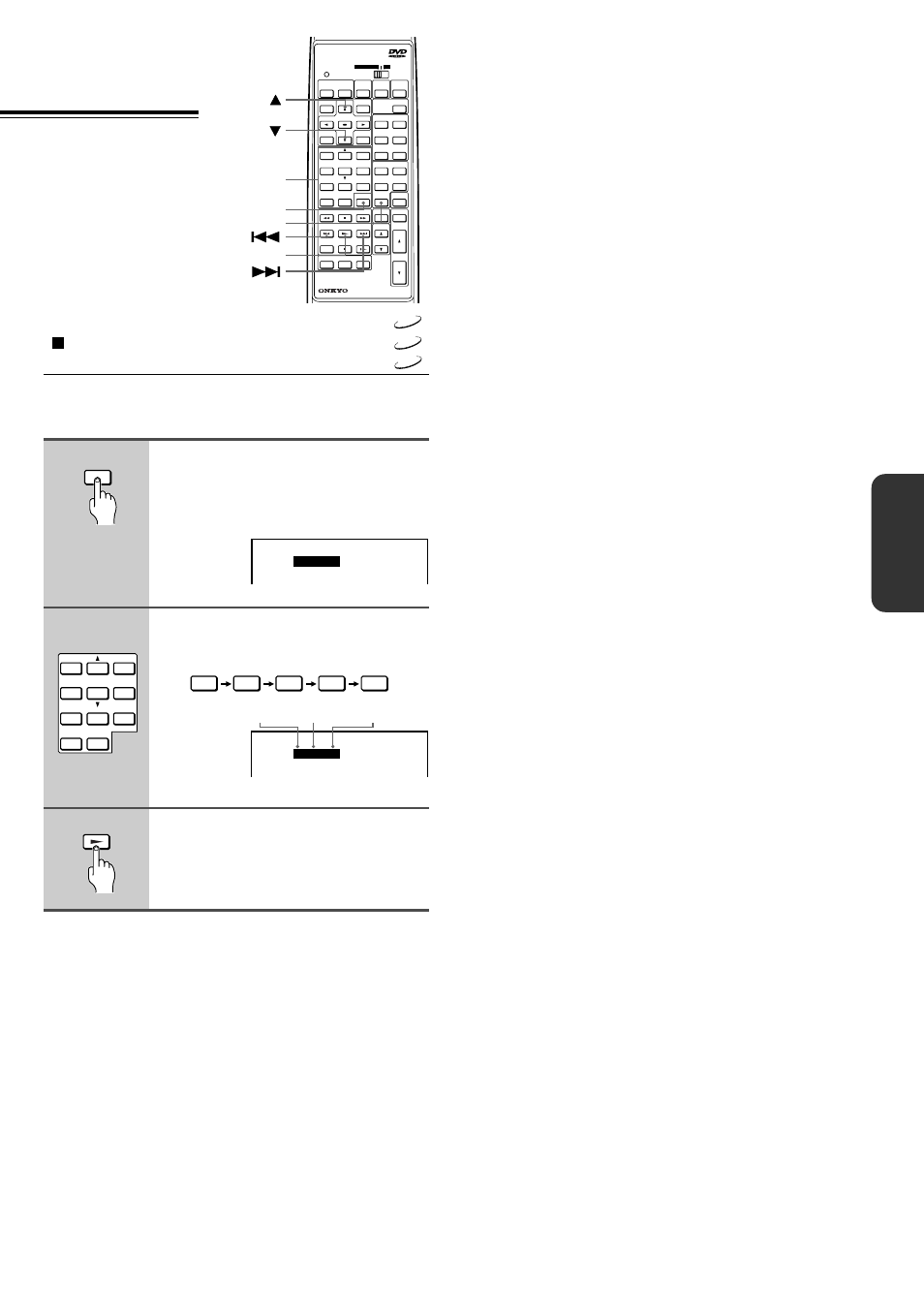 Basic operation, Locating a specific location by, Entering the time | Press search twice, Press play, Number buttons search clear play, Hours minutes seconds | Onkyo DR-90 User Manual | Page 25 / 68