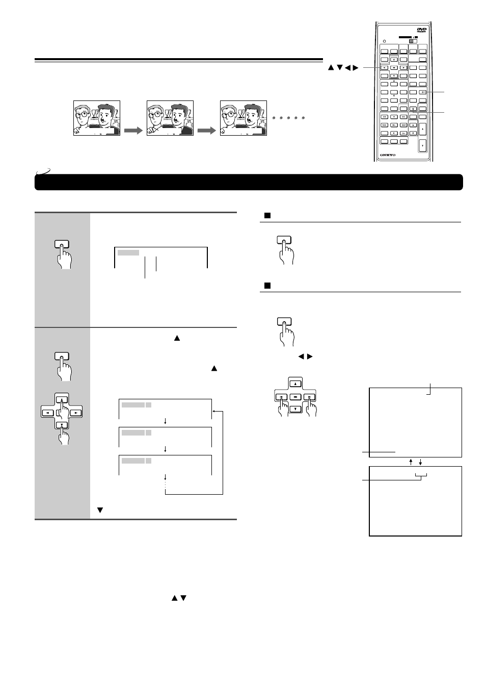 Selecting subtitles included on the dvd, Selecting a subtitle language, Press subtitle during playback | Cycles backwards, Press clear, Language position number, Clear | Onkyo DR-90 User Manual | Page 38 / 68