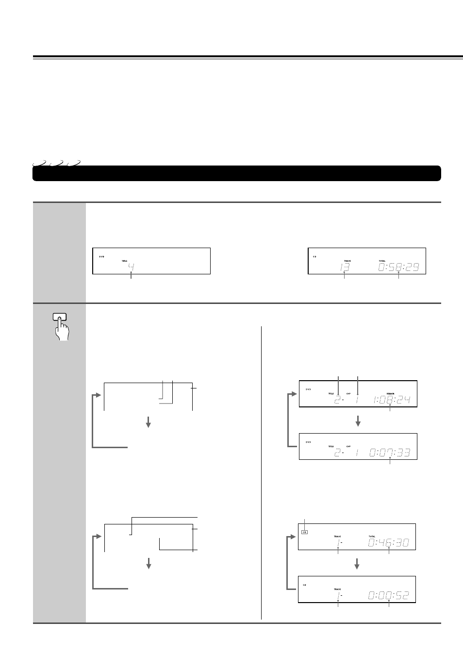 Using the on-screen display, Checking the operational status | Onkyo DR-90 User Manual | Page 42 / 68