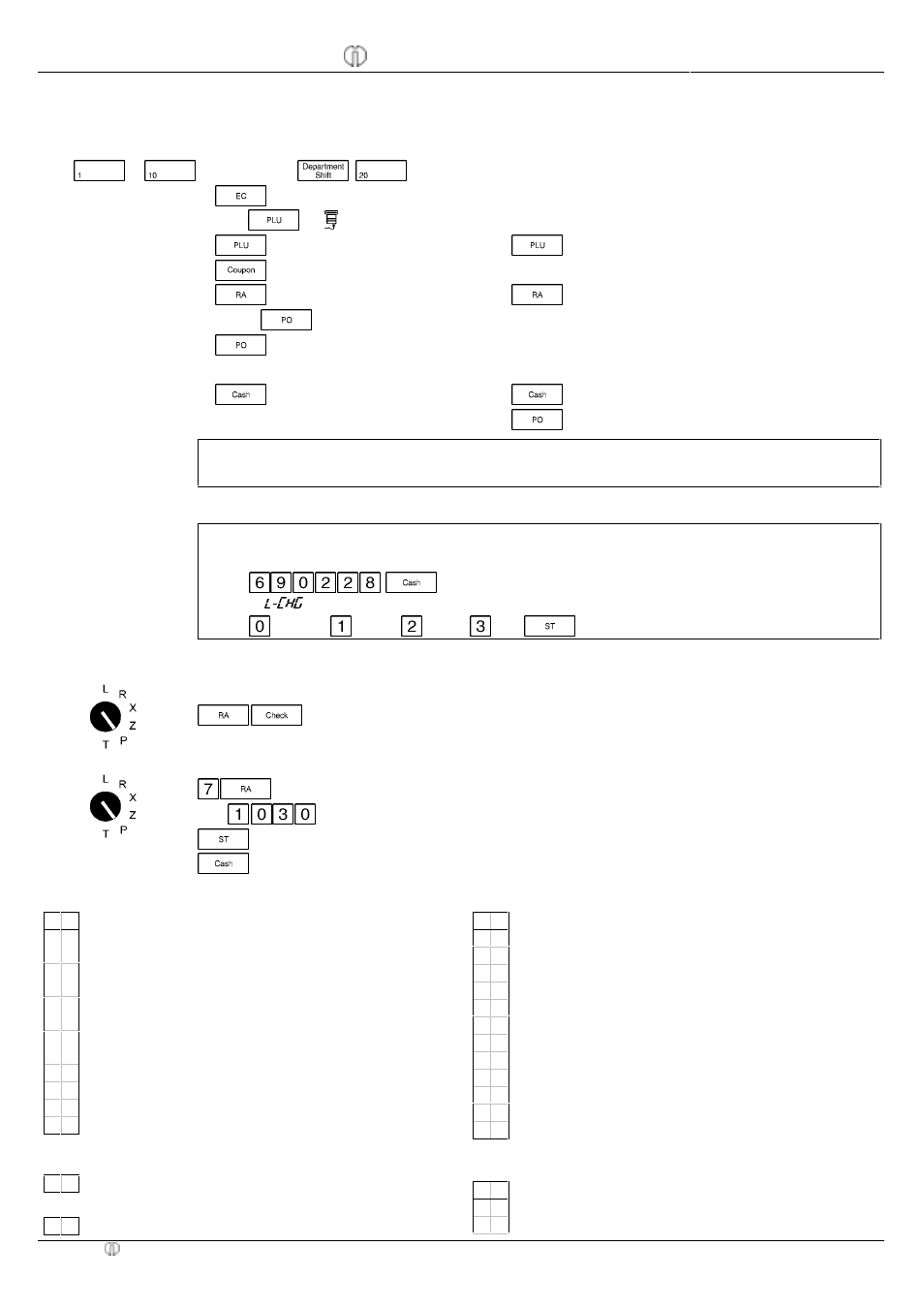 Reports, Programming flags, Quick reference | Cm 1830 cash register | Olympia CM1830 User Manual | Page 3 / 10