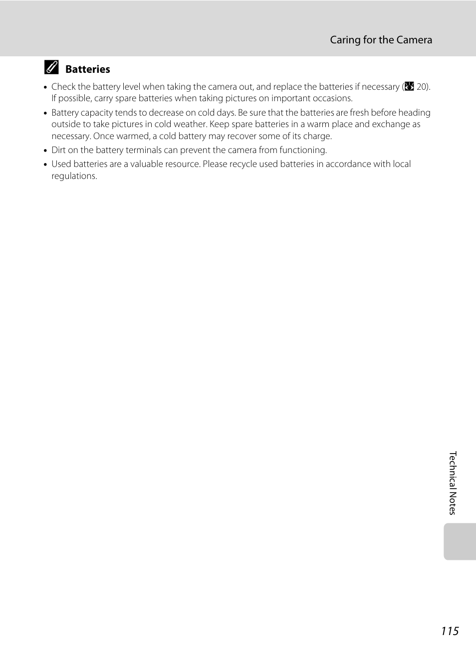A 115) | Nikon P60 User Manual | Page 127 / 144