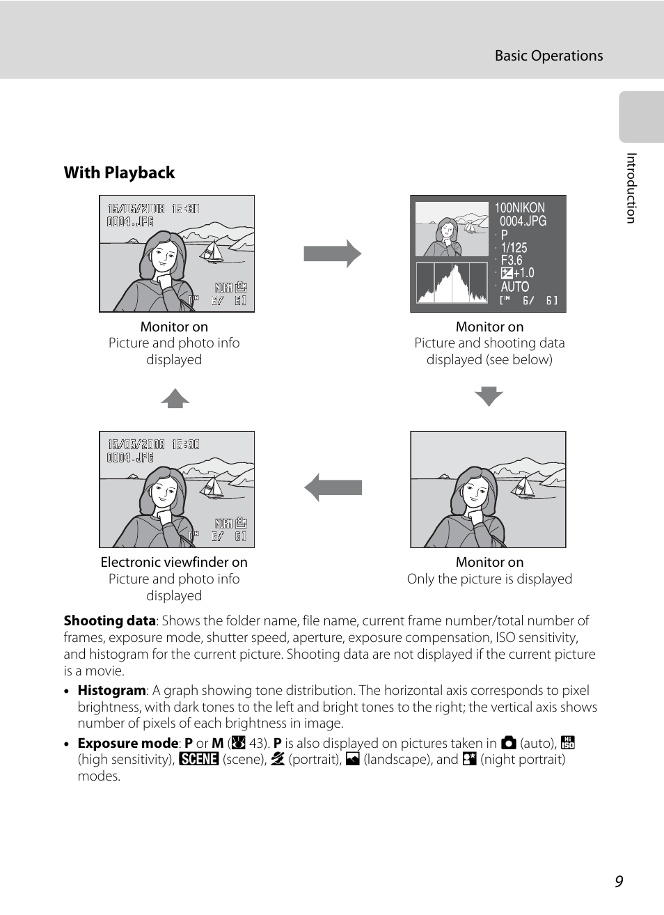 With playback | Nikon P60 User Manual | Page 21 / 144