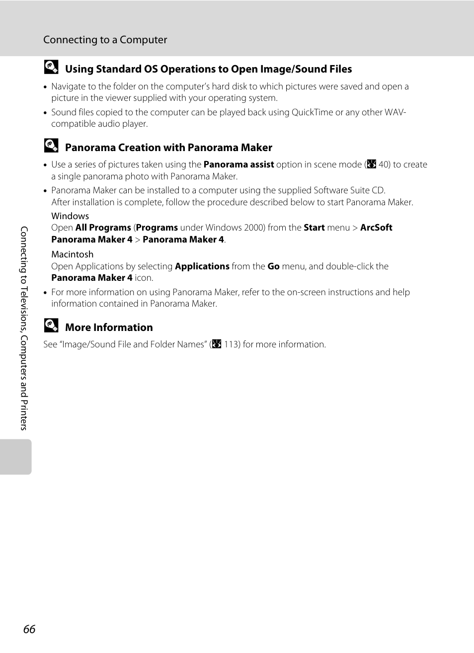 A 66) | Nikon P60 User Manual | Page 78 / 144