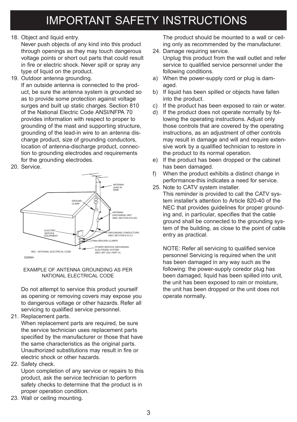 Important safety instructions | Sylvania IMODE SERIES SIP562 User Manual | Page 4 / 9