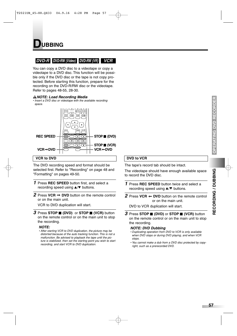 Ubbing | Sylvania 6727FRE User Manual | Page 57 / 88