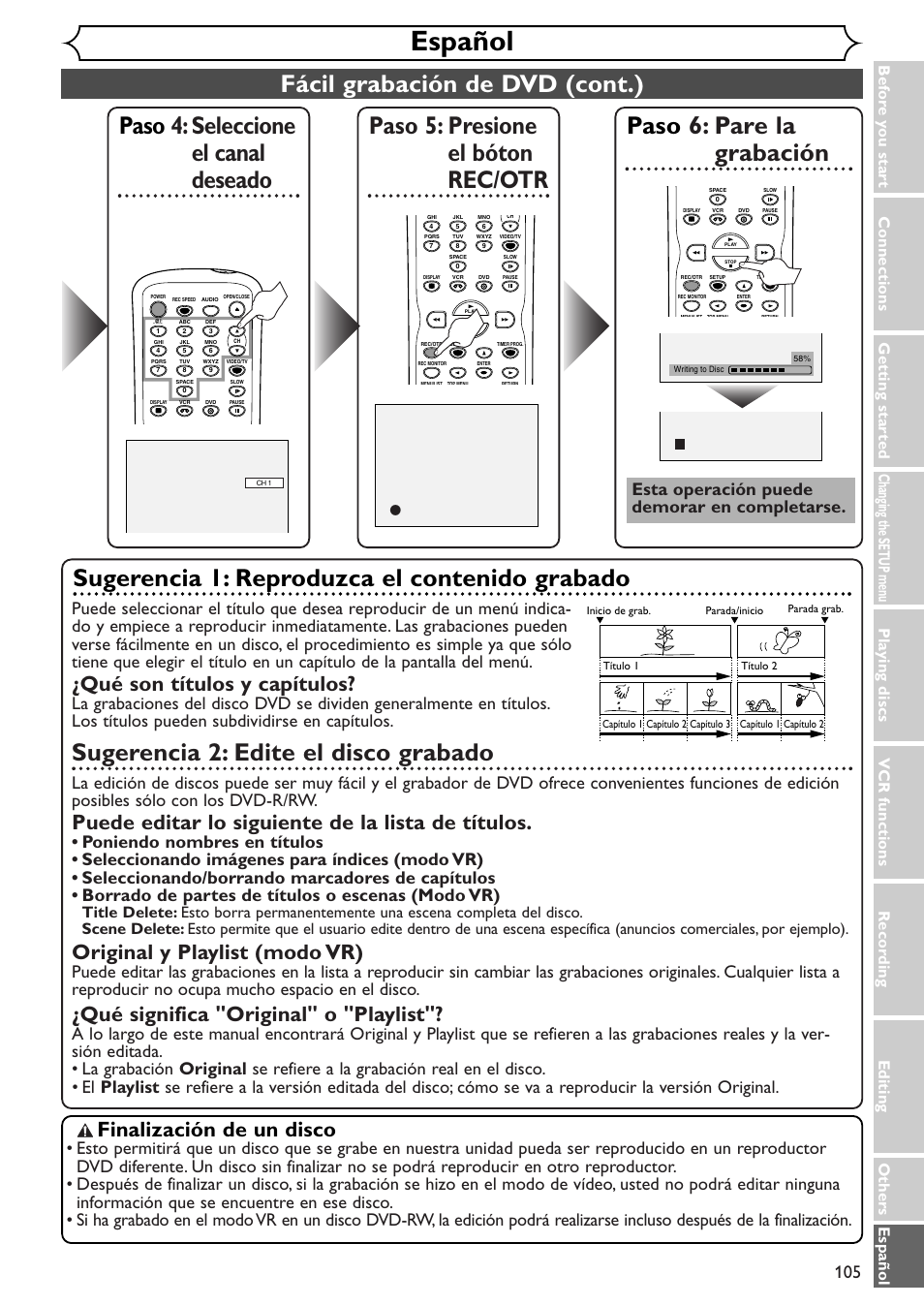Sylvania SRDV495 User Manual | Page 105 / 108