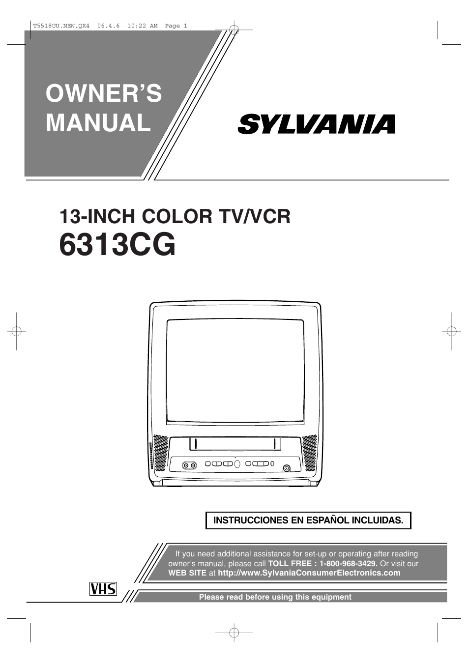 Sylvania 6313CG User Manual | 32 pages