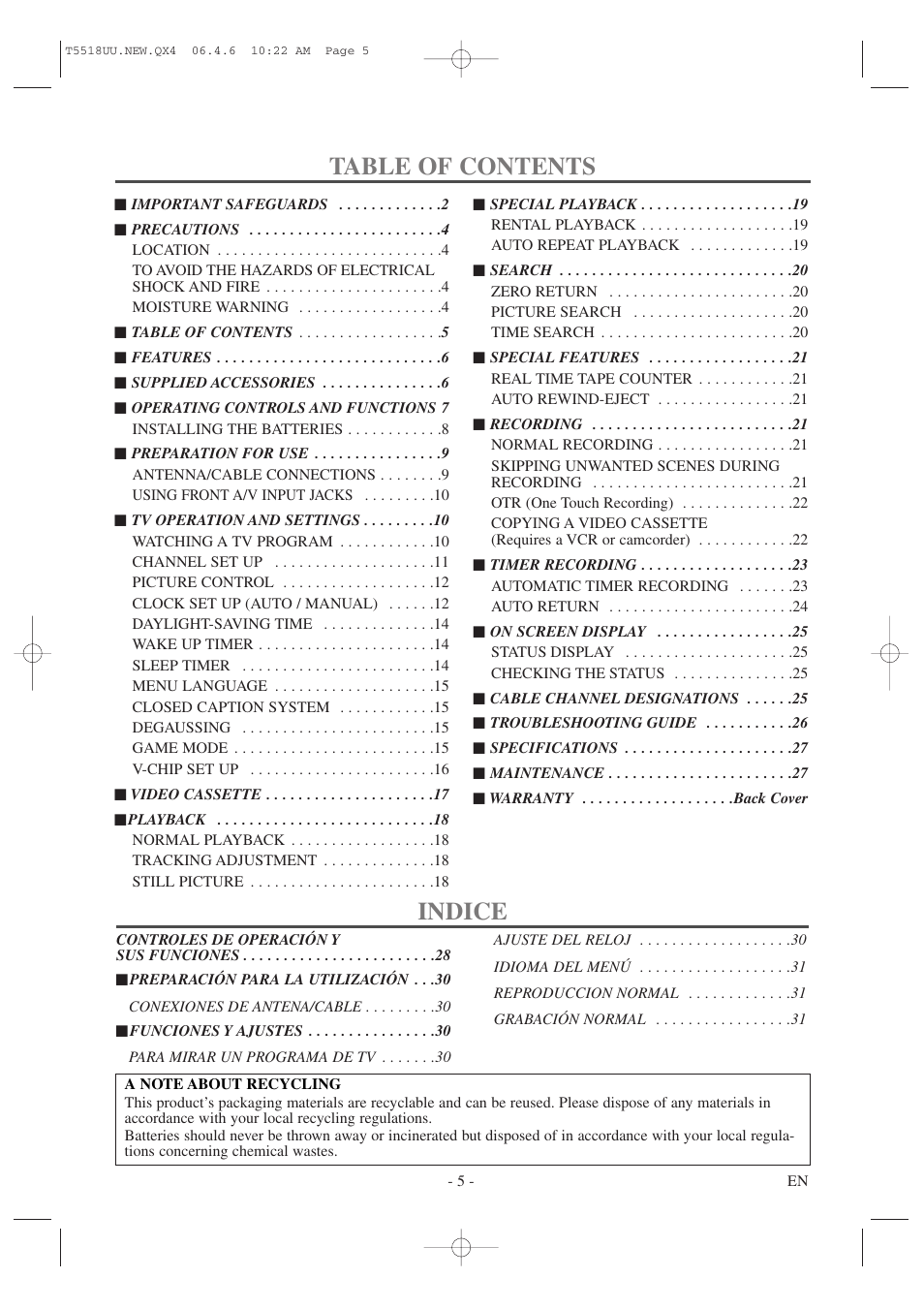 Sylvania 6313CG User Manual | Page 5 / 32