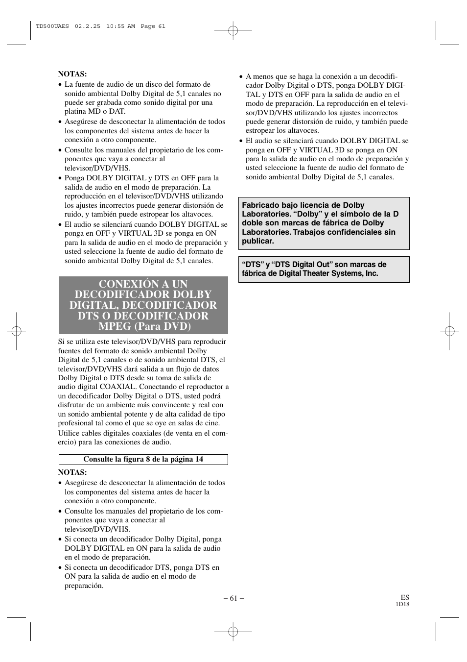 Sylvania 19 Inch 6719DC User Manual | Page 61 / 64