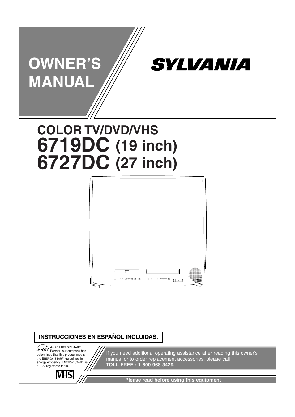 Sylvania 6727DC User Manual | 64 pages