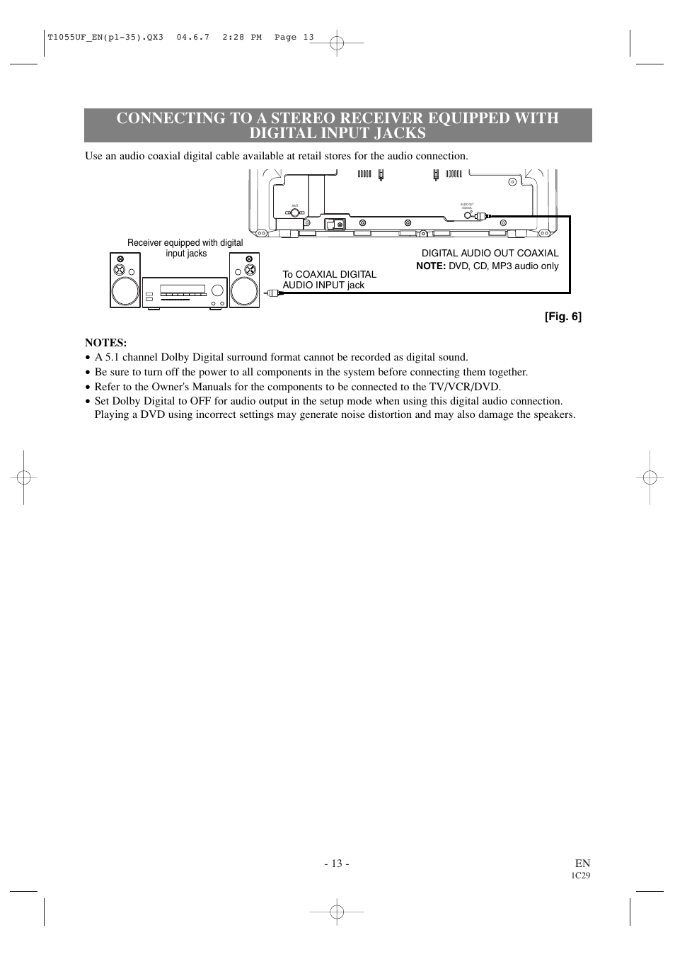 Sylvania SRCD420P User Manual | Page 13 / 56