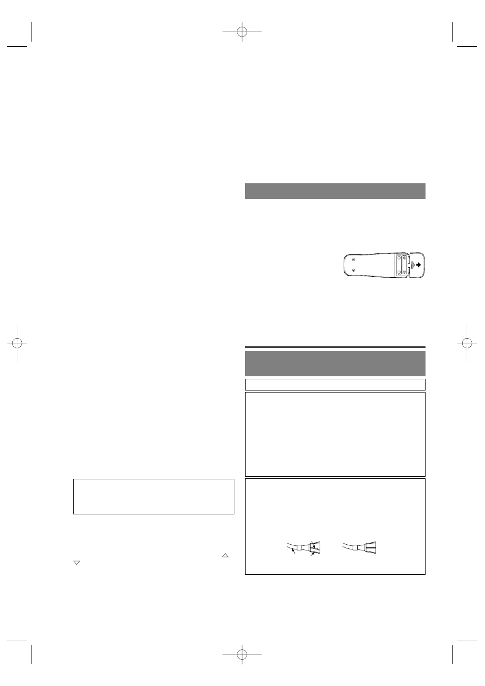 Preparación para la utilización, Para insertar las pilas conexiones de antena/cable | Sylvania SRTD420 User Manual | Page 35 / 40