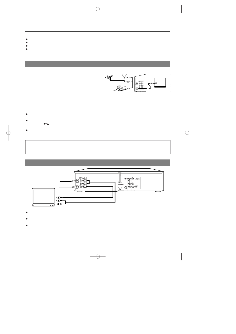 Hookups, Connecting to a tv with a/v terminals, Connecting to a tv without a/v terminals | Sylvania CDVC80DP User Manual | Page 13 / 36