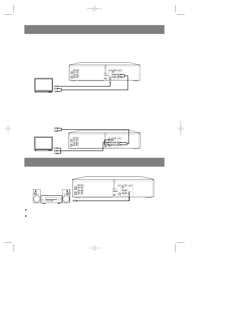 For tvs with component video in jacks, For tvs with s-video input jack | Sylvania CDVC80DP User Manual | Page 14 / 36