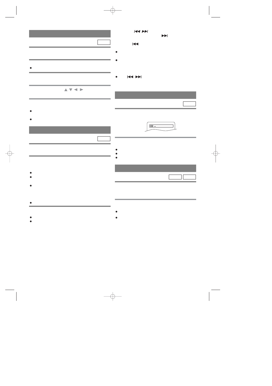 Track, Zoom, Title / chapter search | Time search | Sylvania CDVC80DP User Manual | Page 24 / 36