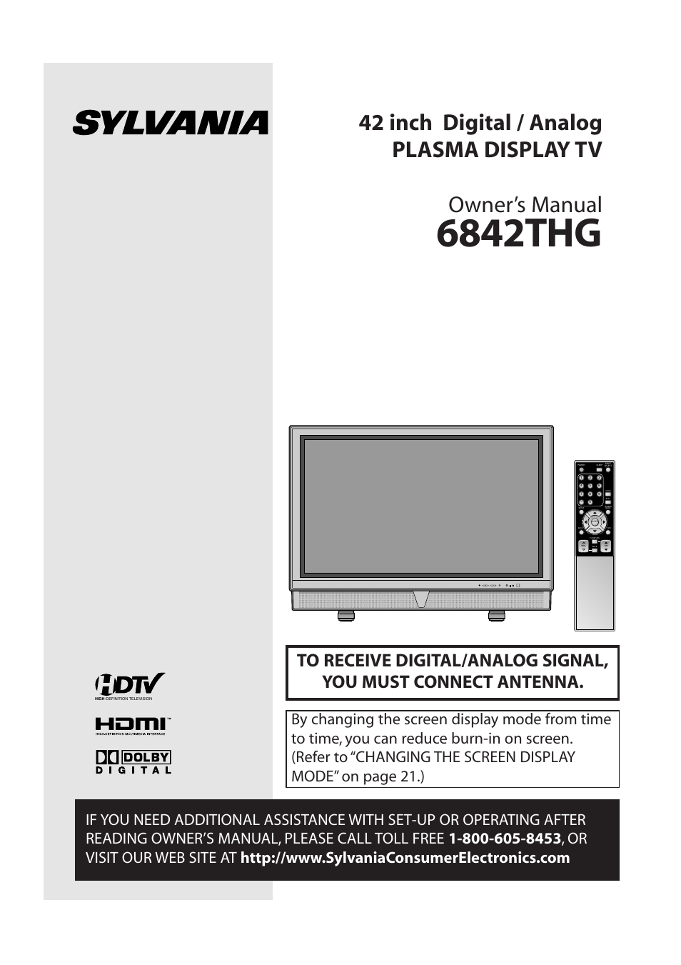 Sylvania 6842THG User Manual | 78 pages