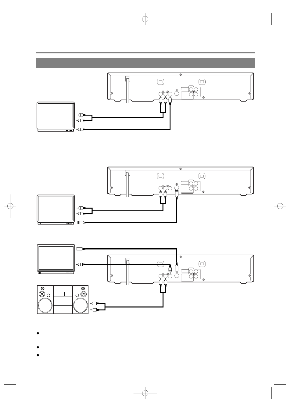 Hookups, Connecting to a tv, For tvs with s-video input jack | Fig. 1] [fig. 2] [fig. 3 | Sylvania SRDV100 User Manual | Page 10 / 32