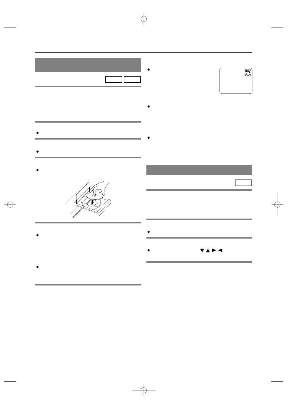 Playing a disc, Playing a dvd video or an audio cd, Using the dvd menus | Sylvania SRDV100 User Manual | Page 13 / 32