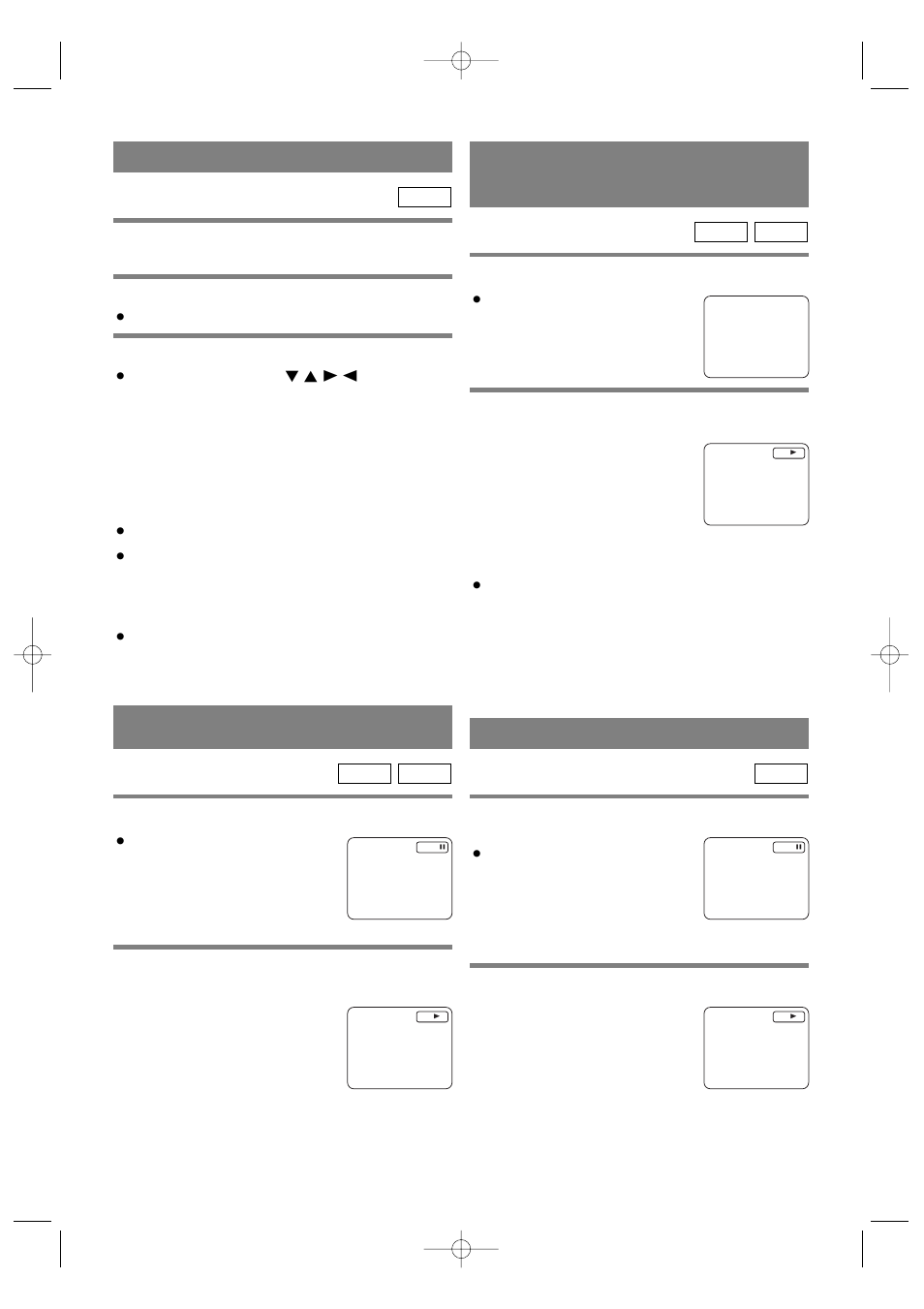 Using the title menu, Pausing playback or displaying a still picture, Stepping through frames | Calling up a menu screen during playback for dvds | Sylvania SRDV100 User Manual | Page 14 / 32