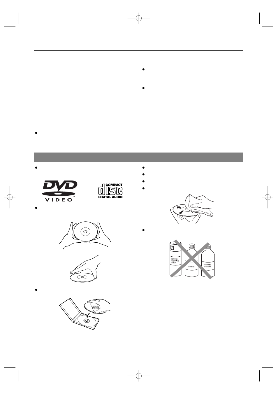 Handling precautions, Disc handling | Sylvania SRDV100 User Manual | Page 27 / 32