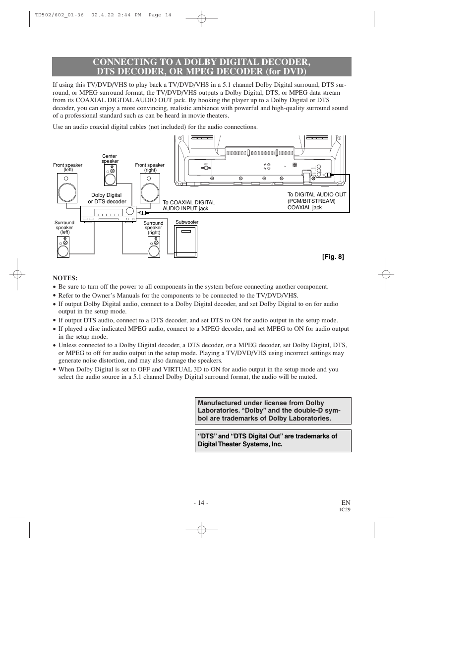Sylvania SSC727C User Manual | Page 14 / 64