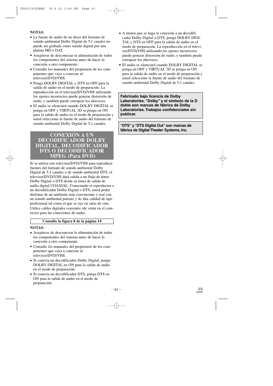 Sylvania SSC727C User Manual | Page 61 / 64