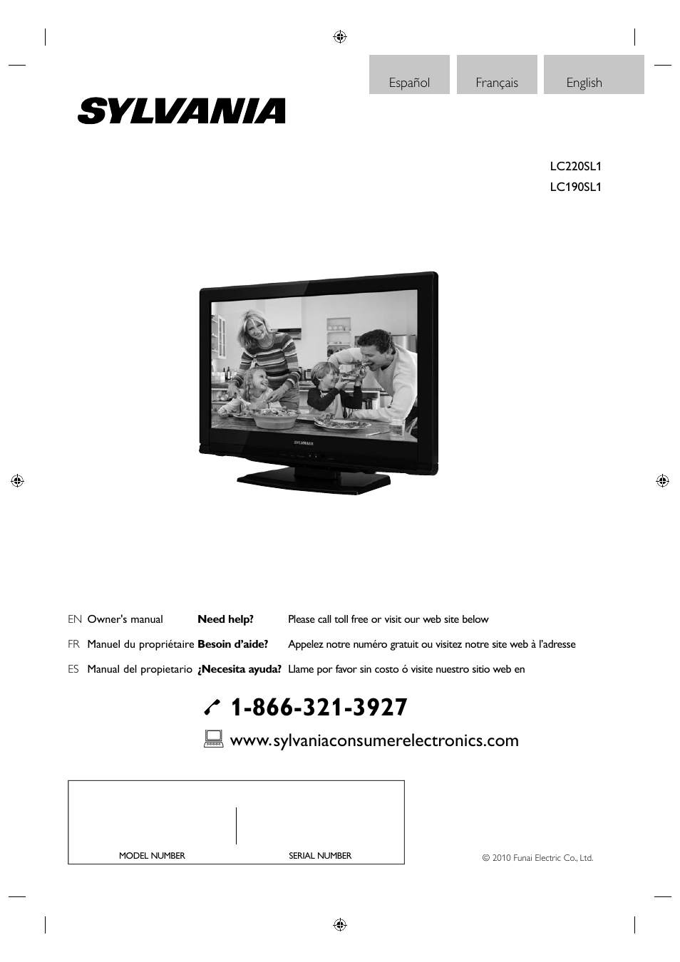 Sylvania LC190SL1 User Manual | Page 46 / 120