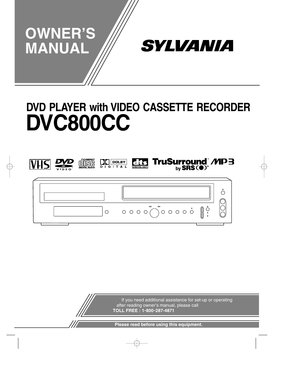 Sylvania DVC800CC User Manual | 42 pages