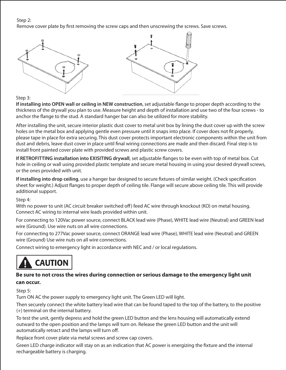 Caution | Sylvania SC11 User Manual | Page 2 / 3