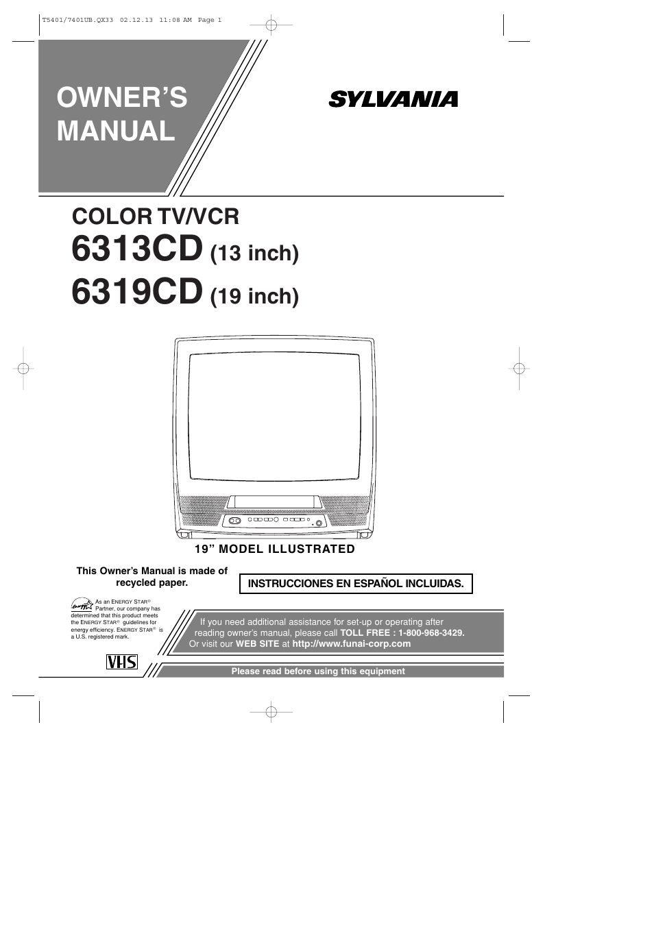 Sylvania 6313CD User Manual | 32 pages